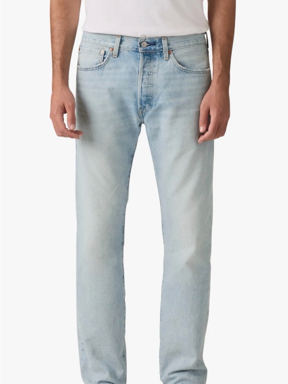 Outerknown Men's Slim Straight Jeans - Light Blue Wash